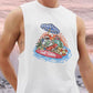 Santa Holiday Christmas Print Men's Singlet