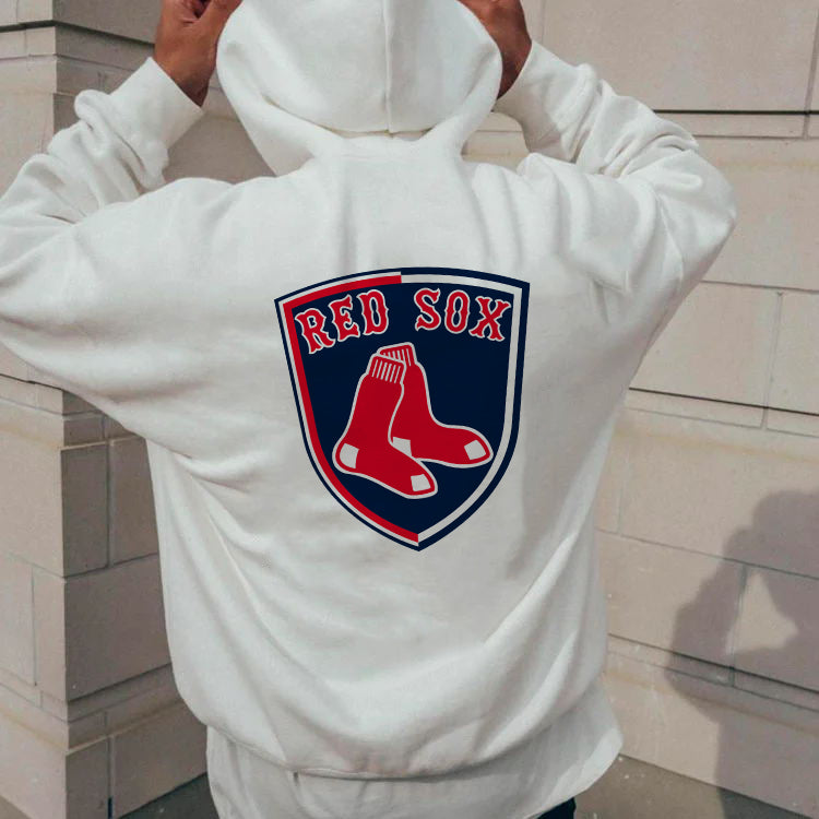 Red Sox Baseball Men's Fleeced Hoodie
