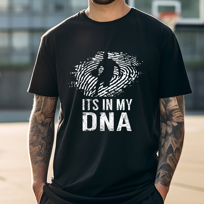 DNA Hoops Basketball Lovers Men's Cotton T-shirt