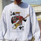 Poker Graphic Print Men's Crewneck Sweatshirt
