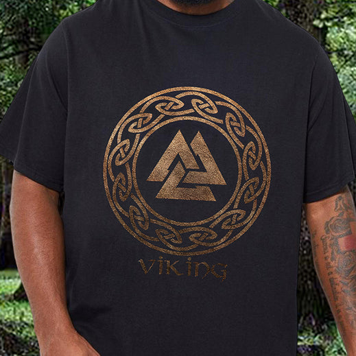 Viking Runes Men's Black T-shirt