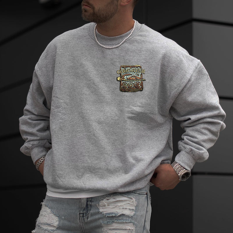 Surfing Graphic Print Men's Sweatshirt