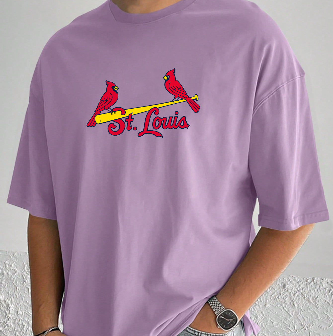 St. Louis Cardinals Baseball Men's Cotton T-shirt