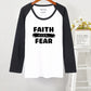 Faith Over Fear Men's Reglan Cotton Tee