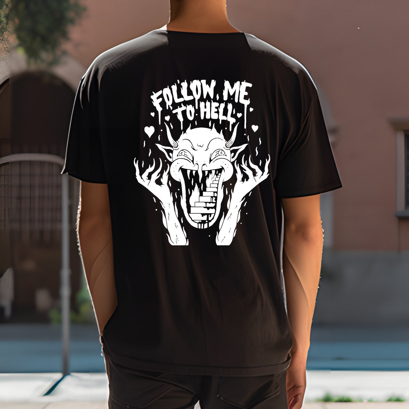 Follow me to Hell Men's Cotton Tee