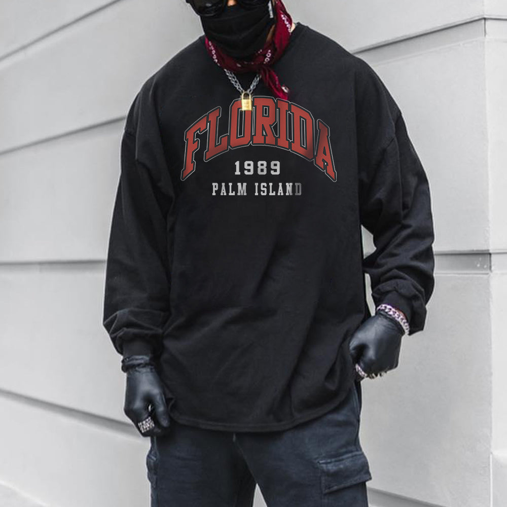 Florida States Men's Casual Long Sleeve T-Shirts-A