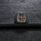 Golden Compass Stainless Steel Viking Ring