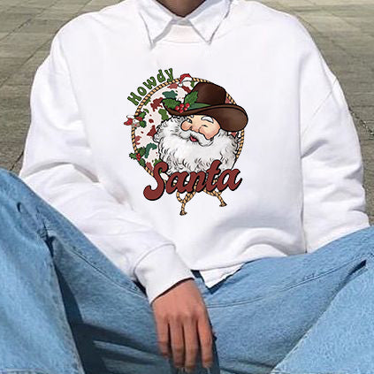 Howdy Santa Men's Sweatshirt