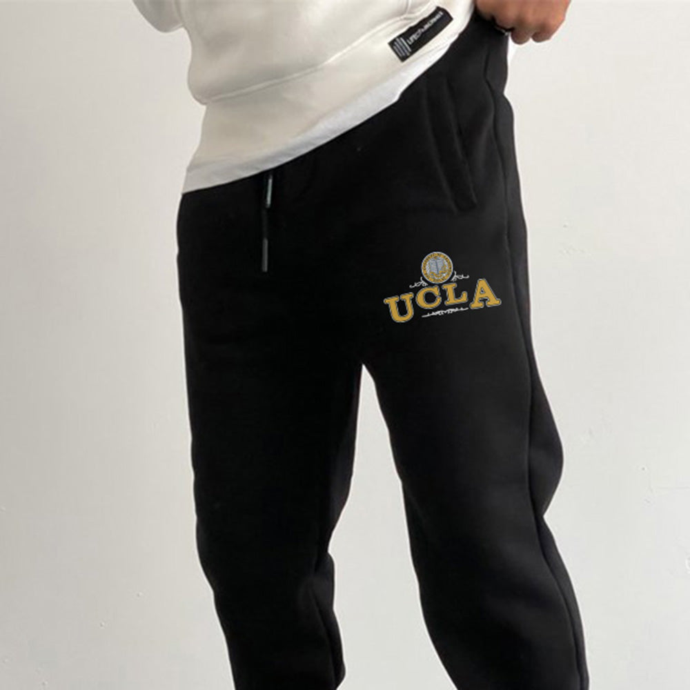 UCLA Men's Streetwear Elastic Waistband Fleece Sweatpants