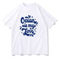 Men's Ocean Lover Print Oversized T-shirt
