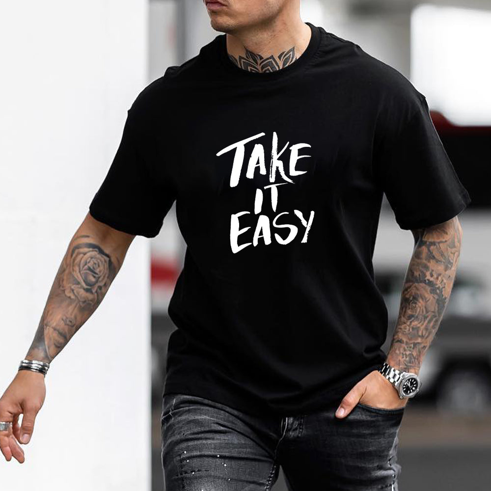 Take It Easy Men's Casual T-shirt 230g