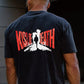 Kiss Death Print Casual Loose Men's Short Sleeve T-Shirt