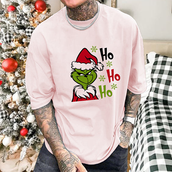 Grinchmas Print Men's Cotton T-shirt