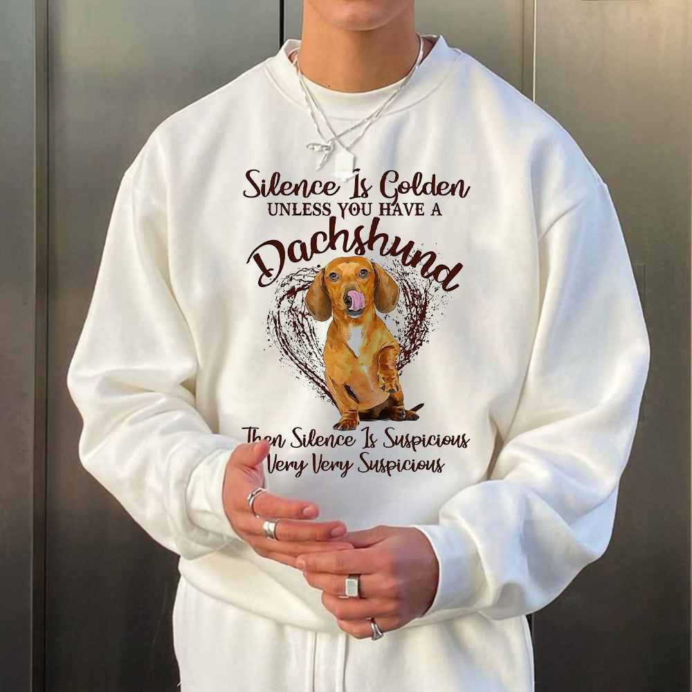 Graphic Print Men's Crewneck Sweatshirt