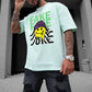 FAKE JOKE Graphic Print Casual Loose Men's T-Shirt