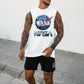 Clearance-NASA Graphic Print Casual Men's Tank Top-2XL