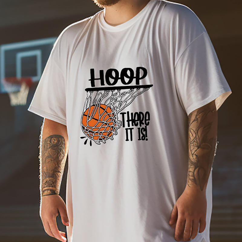 Hoop Dreams Basketball Print Men's Short Sleeve T-Shirt