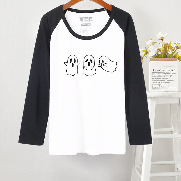 Ghost Print Men's Cotton Reglan T-shirt 180 GSM