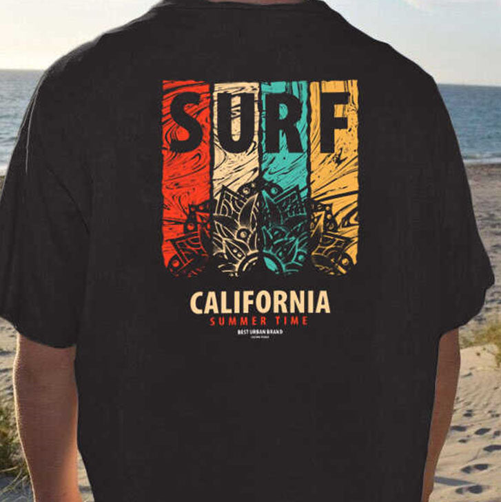 Clearance-Personalized Casual Printed Crew Neck Short Sleeve T-Shirt-M