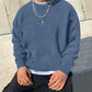 Blue Color Men's Crew Neck Sweatshirts