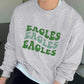Eagles Letter Print Men's Crew Neck Sweatshirt
