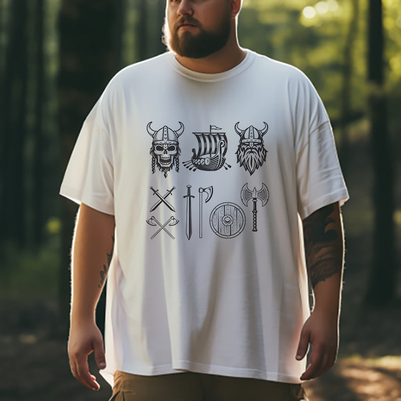 Viking Icons Men's White Short Sleeve T-shirt