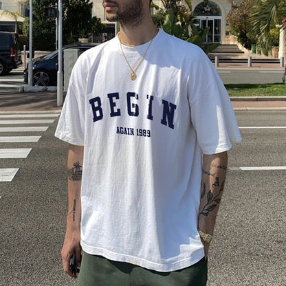 Begin Again Men's Casual T-Shirt
