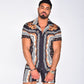 Clearance-Men's Hawaiian Shirt & Shorts Set-2XL,3XL