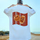 Smiley Face Rugby Print Cotton T-shirt
