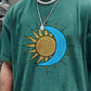 Sun and Moon Graphic Print Casual Men's T-Shirt