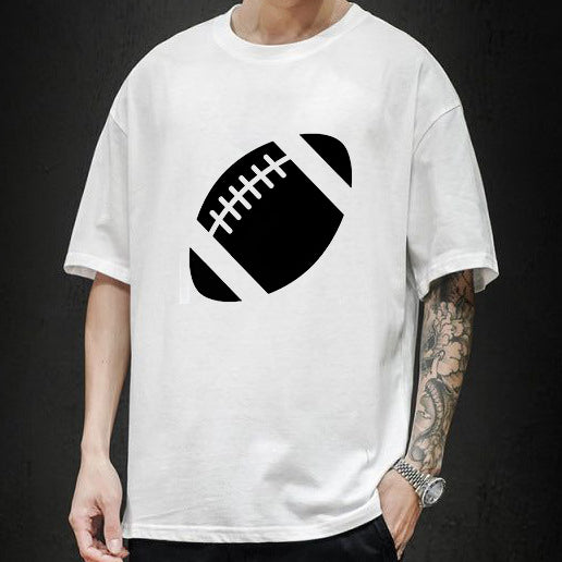 Football Printed Cotton T-Shirt