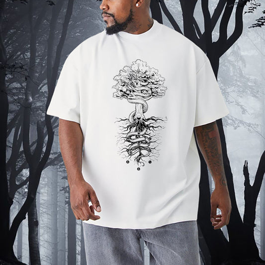 Norse Mythological Yggdrasil and the Midgard Serpent T-shirt