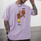 Basketball Sports Graphic Fun Print Casual Men's T-Shirt