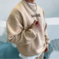 Maine Solid Color Round Neck Sweatshirt