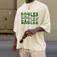 Eagles Letter Print Men's Cotton T-shirt