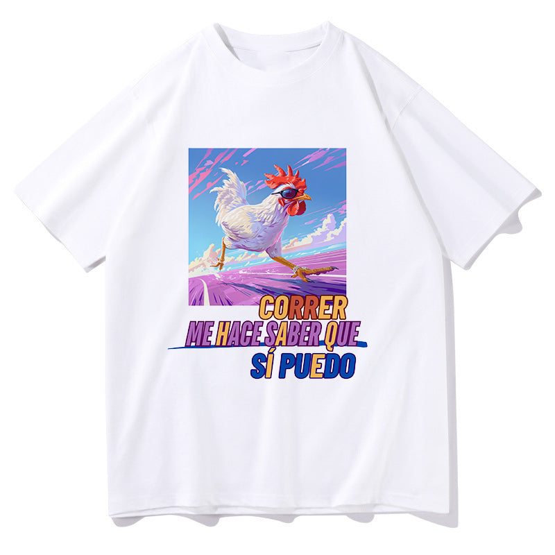 Running Gallic Rooster Men's Short Sleeve T-shirt
