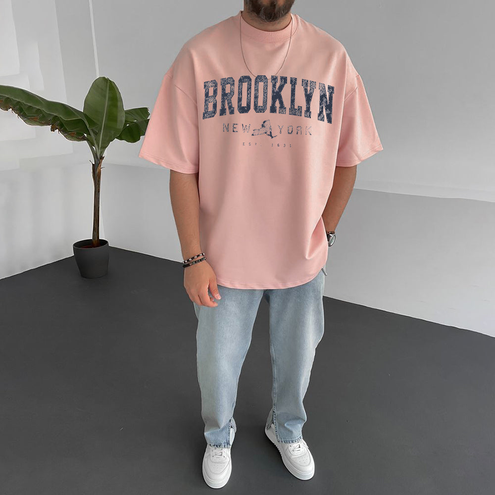 Brooklyn Men's Streetwear Casual T-Shirts