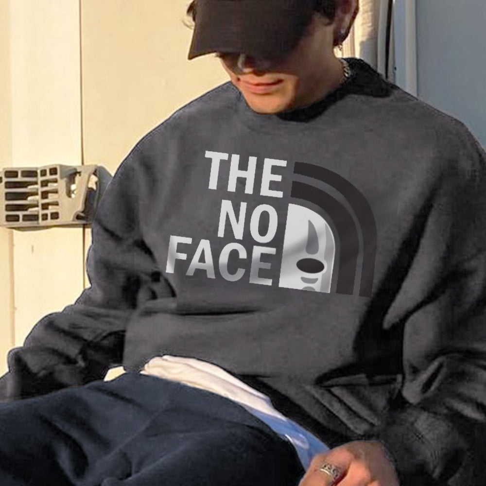 Alphabet Graphic Print Men's Crew Neck Sweatshirt