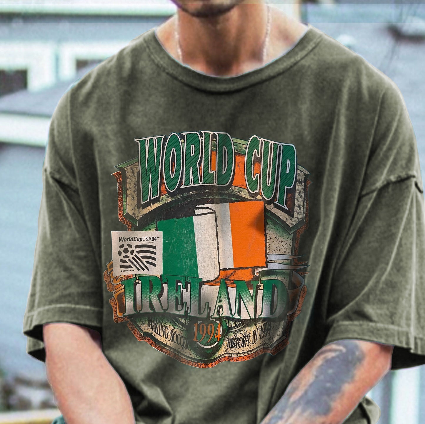 Clearance-FIFA World Cup USA 1994 Ireland Men's T-Shirts-2XL