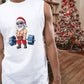 Weightlifting Santa Claus Singlet Men's Tank Top-C