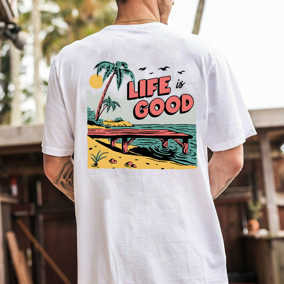 Life is good shop men's shirts