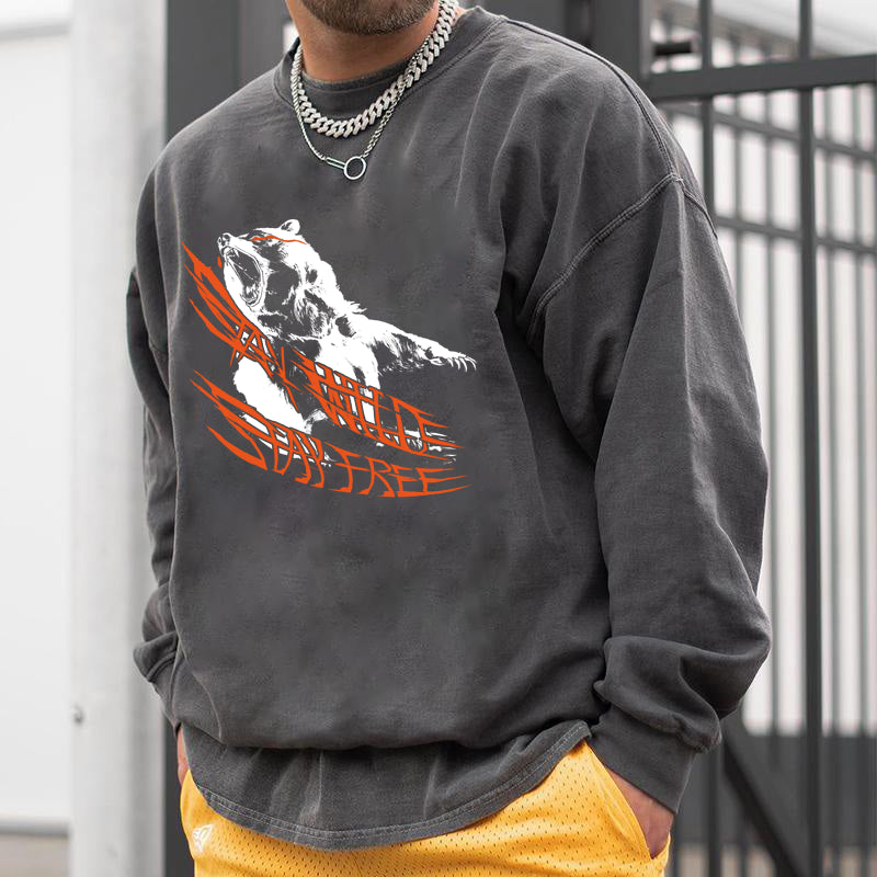 ACE2™ Free And Wild Like A Bear Men's Sweatshirt