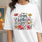 Women's Mother's Day Floral Print Oversized T-shirt