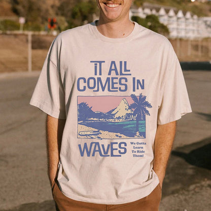 Life's Waves Philosophy Men's Surf Tee