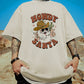 Howdy Santa Claus Print Cotton Tee