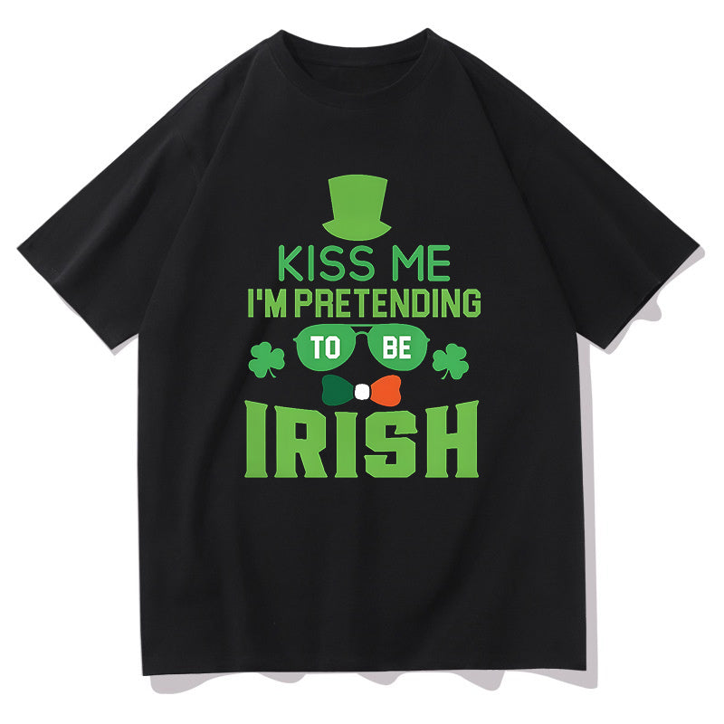 Kissable Shamrock Luck of the Irish Kiss Tee