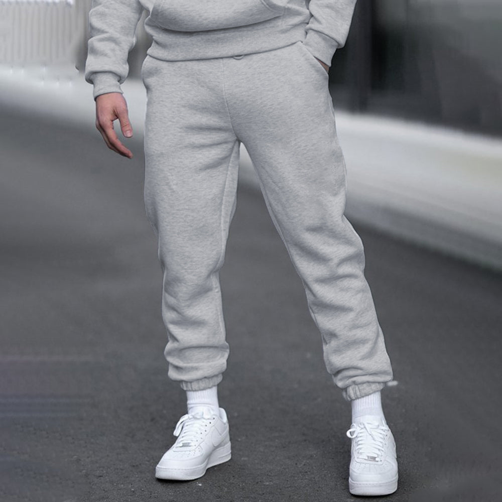 Men's Casual Elastic Waist Sweatpants-Fleeced