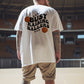 Basketball and Letter Print Men's Trendy T-shirt
