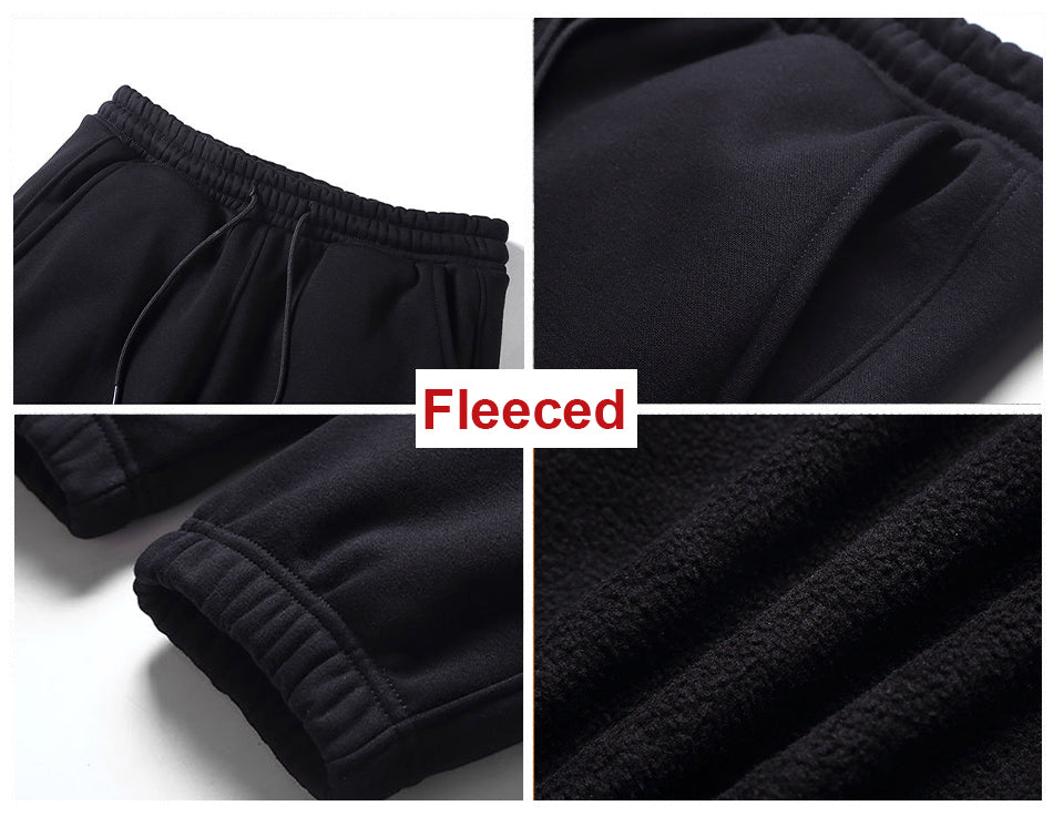 76ERS Men's Streetwear Elastic Waistband Fleece Sweatpants