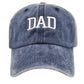 DAD/MOM Embroidered Washed Cap Hat
